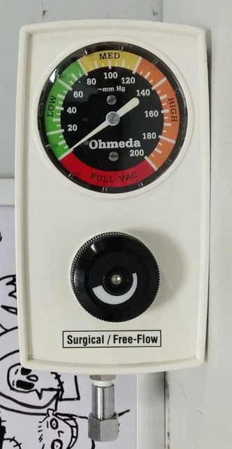 Ohmeda  Surgical/Free-Flow Vacuum Regulator #L78