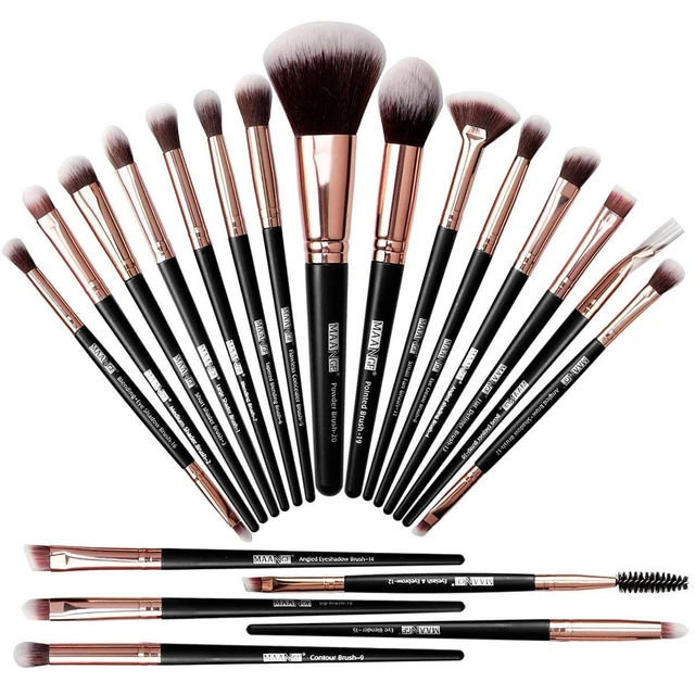 Trucco Ombretto, Kabuki, Sfumatura Correttori, Cipria Viso Set Pennelli Di 20 Pz