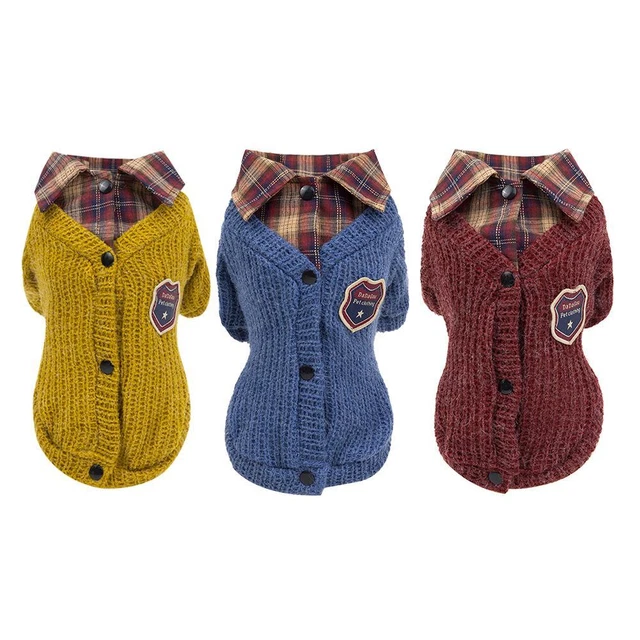 Bellissimo maglione babbro alla moda cani gatti cotone morbido cani gatti gatti UK