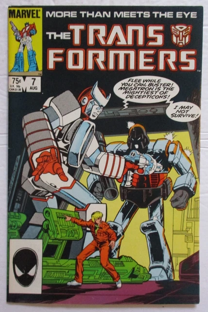 The Transformers #7 Copper Age Marvel Comic Book 1986 FN/VF