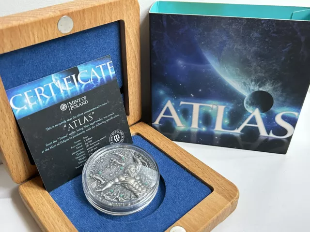 Atlas Titans Glow In The Dark 2oz Silver Coin Niue 2020