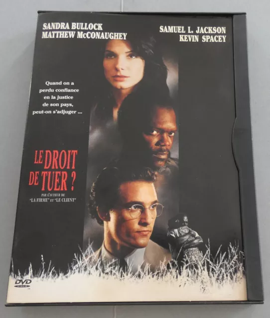 DVD FILM LE DROIT DE TUER SANDRA BULLOCK MATTHEW McCONAUGHEY BOITIER WARNER