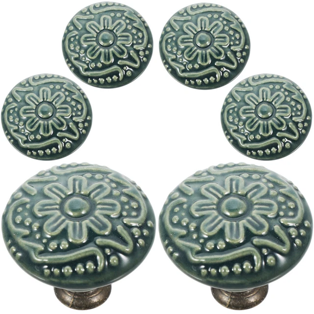 6 Pcs Poignée En Céramique Poignées De Tiroir Armoire Porte Chambre
