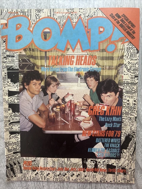BOMP! MUSIC MAGAZINE Mar 1979 Talking Heads, Stiv Bators, Police ...