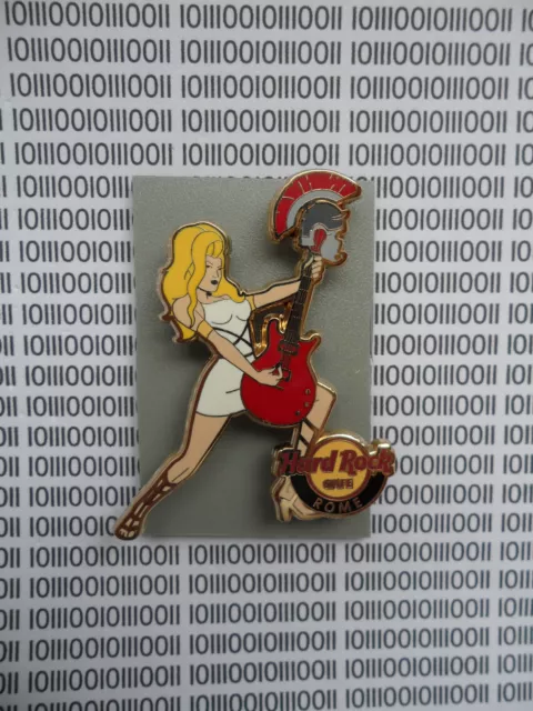 Hard Rock Cafe Rome 2012 - Sexy Ancient Roman Warrier Girl with Guitar - HRC Pin