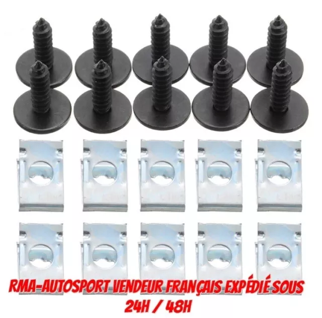 x10 Vis Kit Fixation Pare-Choc Pare Boue Pour BMW Clips Visserie