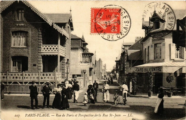CPA PARIS-Plage - La Rue de PARIS et perspective de la Rue St-JEAN (976530)