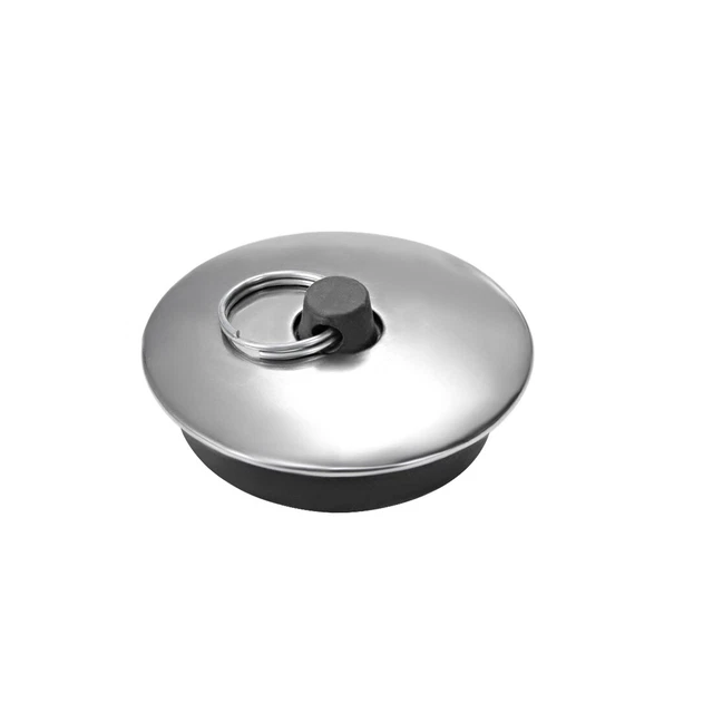 Pumixiy Ablaufstopfen 66mm Chrom - Mit Druckknopf Für Waschbecken & Badewanne