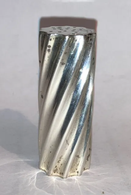 Single Vintage Tiffany Co Twist Sterling Silver Salt Shaker Only One Replacement