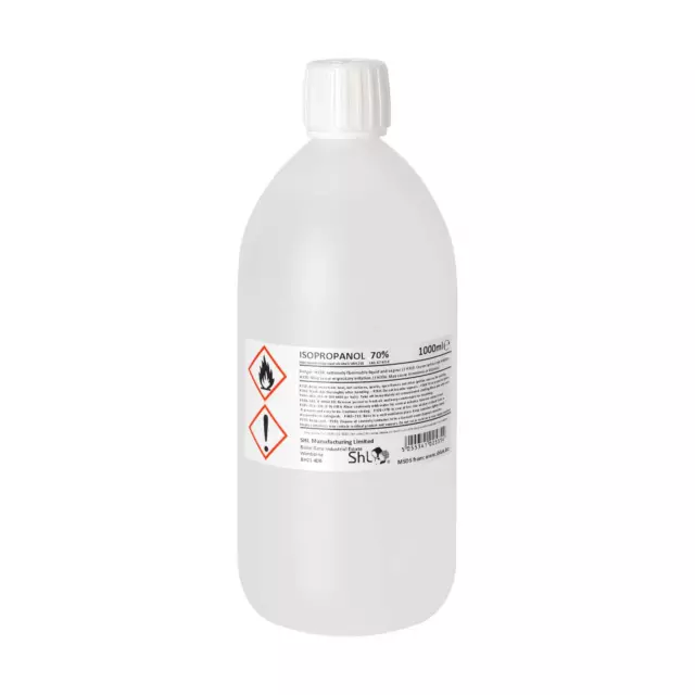 SHL 1 Litre (1000ml) Isopropanol 70% (IPA)  CHILD PROOF CAP