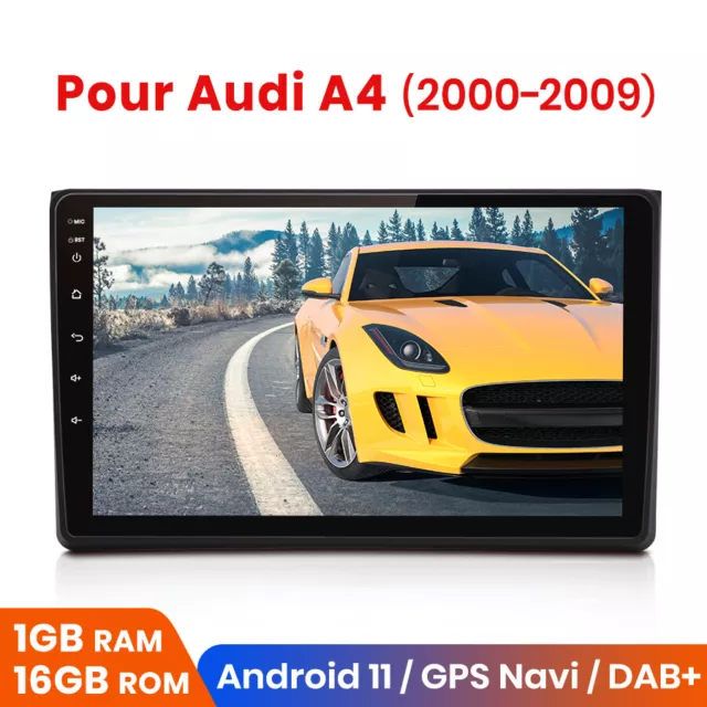 9" Android Autoradio Pour Audi A4 2000-2009 2Din GPS Navi BT WIFI 1+32GB RDS DAB