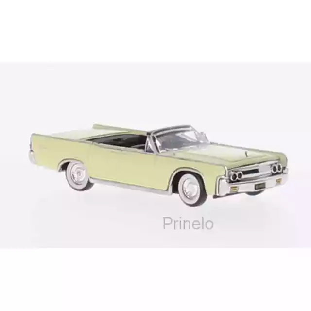 Ricko 38322 1/87 Ho Lincoln Continental Convertible Yellow Light 1963 H0