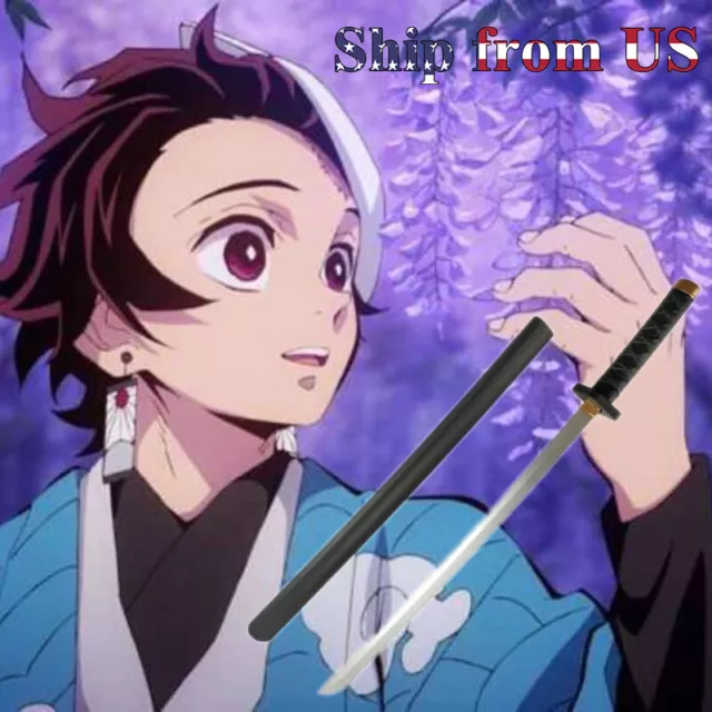 Demon Slayer Katana Samurai Anime Sword Blade Costume Cosplay Plastic Prop Toy