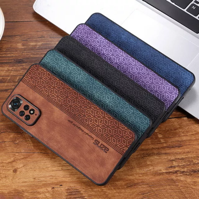 For Xiaomi 12 12T Pro Redmi Note 11 Pro Leather ShockProof Hybrid TPU Case Cover 2