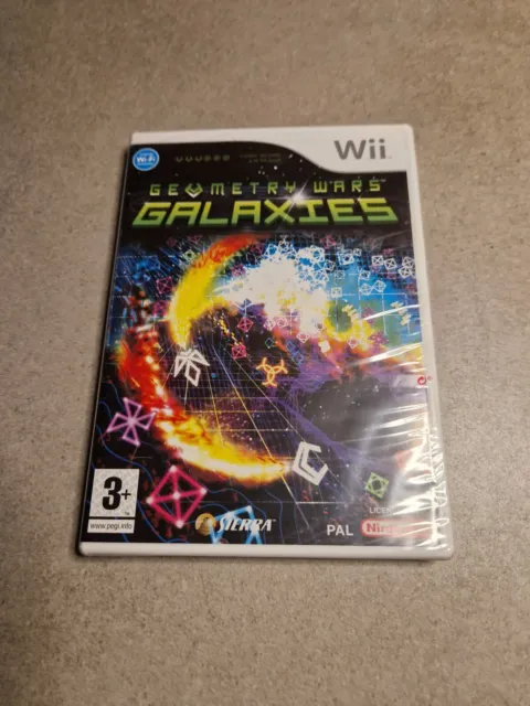 Geometry Wars Galaxies Factory Sealed Nintendo Wii Game Brand New Uk Version