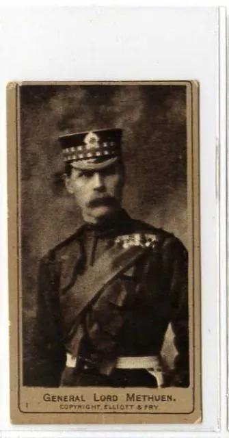 (Gs759-JB) American Tob Co., Boer War, Series A #1 General Lord Methuen 1901 VG