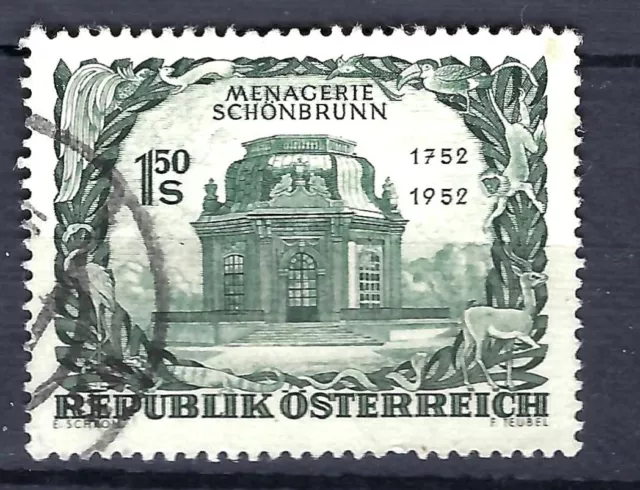 Österreich 1952: gestempelt MiNr.: AT 973; ANK:989 200. Jahre Tierg. Schönbrunn