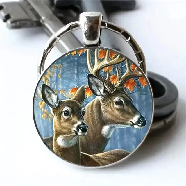 Fashion Cute Deer Pendant Key Ring Car Keychain Gift New Men Women