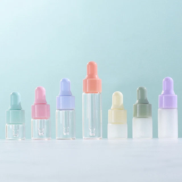1/2/3/5ML MINI GLASS Liquid Dropper Reagent Eye Pipette Essential Oils ...