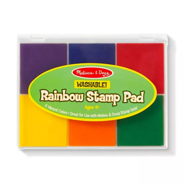 Rainbow Stamp Pad 6 Inks Kids Arts & Craft Activity Toy Melissa and Doug