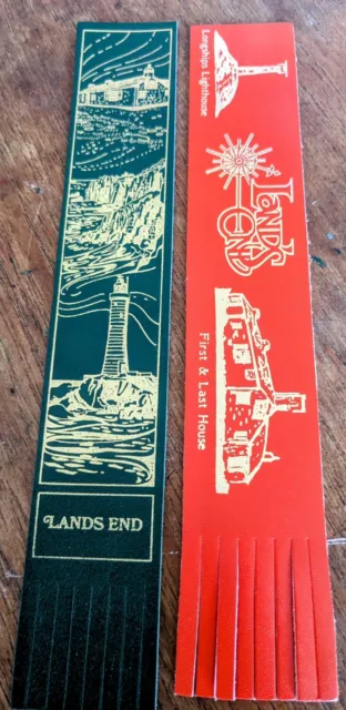 Land's End 🔚🔚 Cornwall Vintage Leather Bookmark Bundle GVC! C38