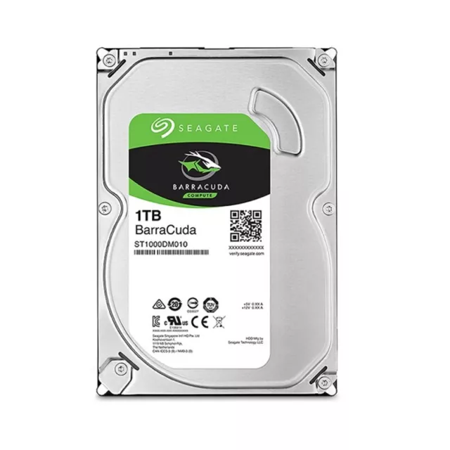 Seagate ST1000DM010 1tb Barracuda 7200 RPM 3.5" SATA 6gb/s Hard Drive With 64mb