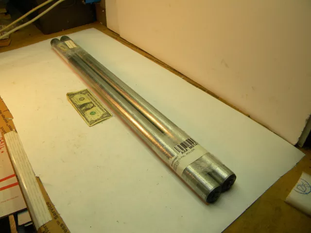 Pair of Lantech Q Pal Roller driven conveyor rollers, M014795, 1 1/2 x 32 5/8 in