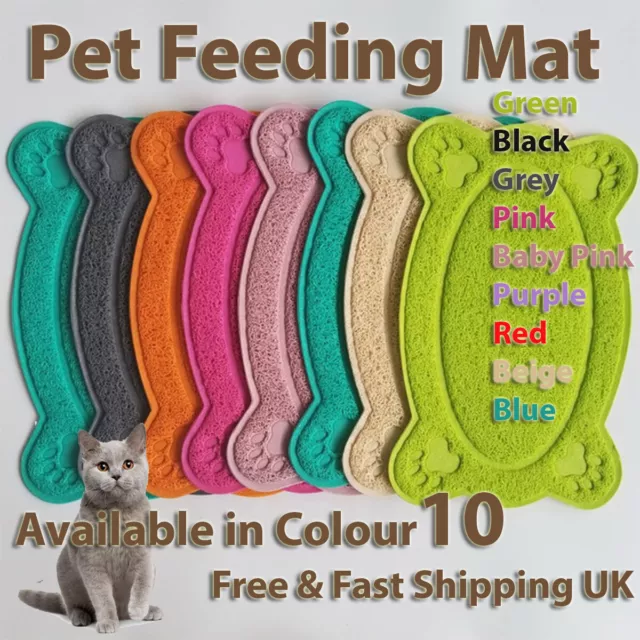 Bone Style Pet Feeding Mat Paw Shape Dog /Puppy/Cat/Kitten Food Dishes Place mat