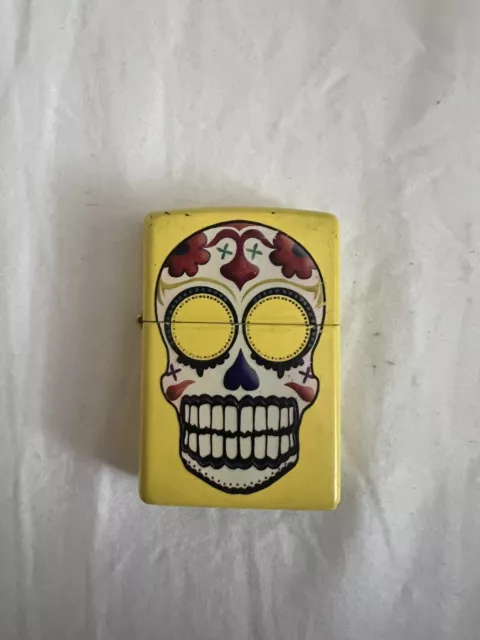 Zippo Lighter - Day Of The Dead Candy Skull - Discontinued