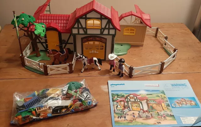 Incomplete* Playmobil Country 5221 Horse Farm Play Set *Box Damage