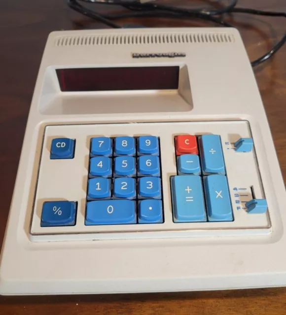 Vintage Burroughs C5000 Desktop Electronic Calculator Adding Machine