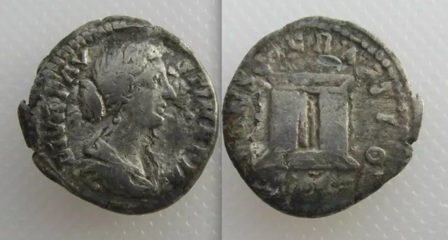 Collectable Silver Roman Denarius - Diva Faustina II - AD 176-180