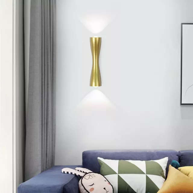 Elegante lámpara LED de pared arriba y abajo aplique iluminación hogar dormitorio pasillo accesorio