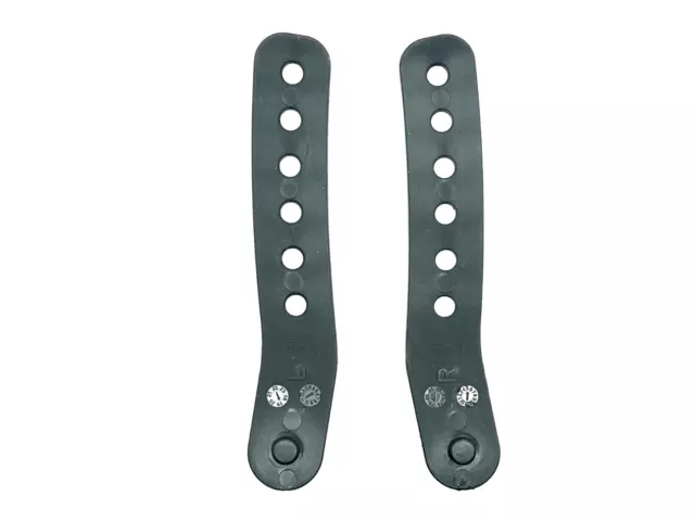 K2 Snowboard Bindings - Toothed Toe Ladder Straps - Black with