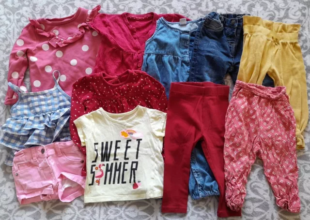 Girls Spring Summer Bundle Of Clothes 12-18 Months - F&F George Next etc