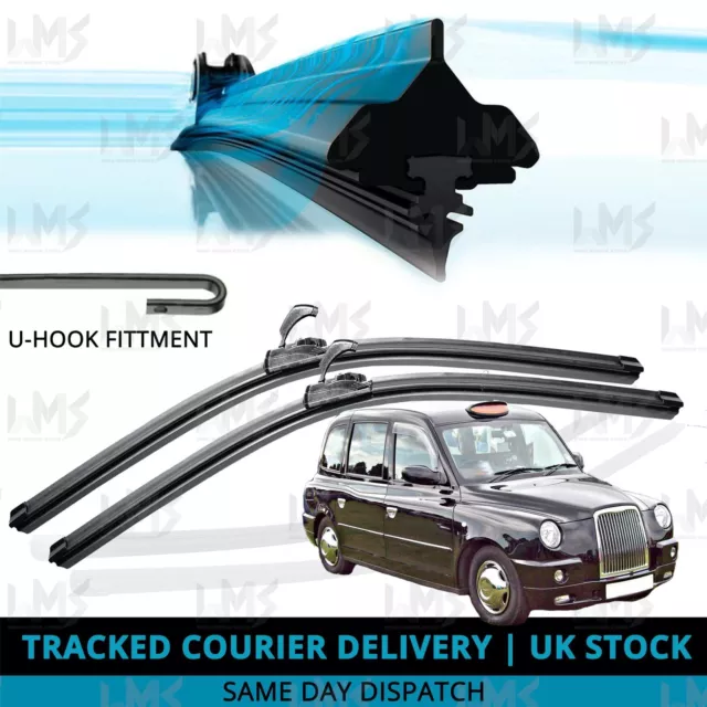 For LTI London Taxi TX2 TX4 2002-2017 Front Windscreen 20" 20" Wiper Blades Set