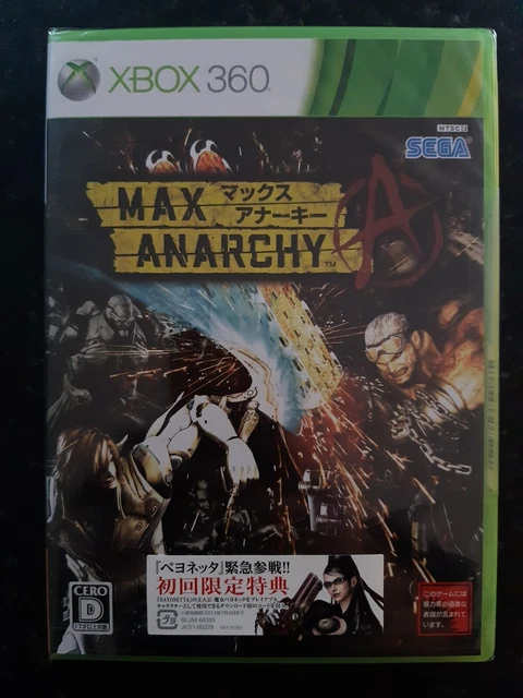 Max Anarchy, Sega, Xbox 360 Japanese Brand New Sealed