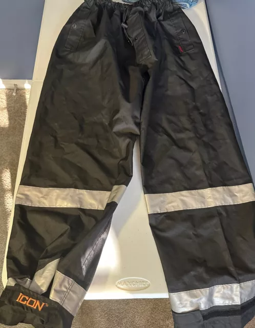 Tingley P24123-LG Icon Rain, Work Pants, Class, E, Black, Large Reflective