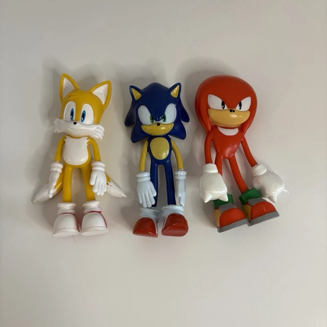 SEGA SONIC THE hedgehog Figures knuckles tails and sonic bend-ems 2022 ...