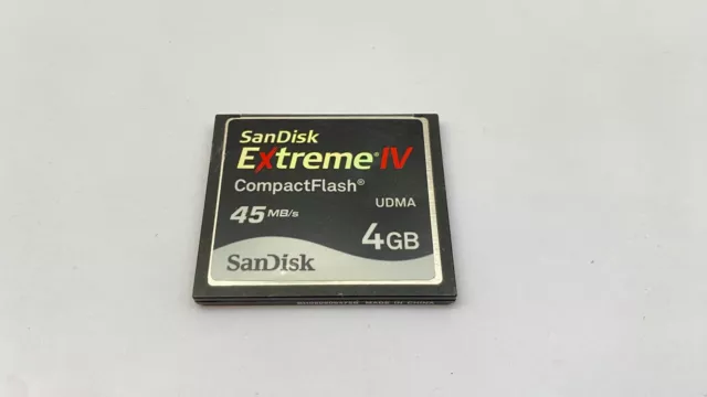 SanDisk Extreme IV 4GB Compact Flash Card - Fast Memory Card for Digital Cameras
