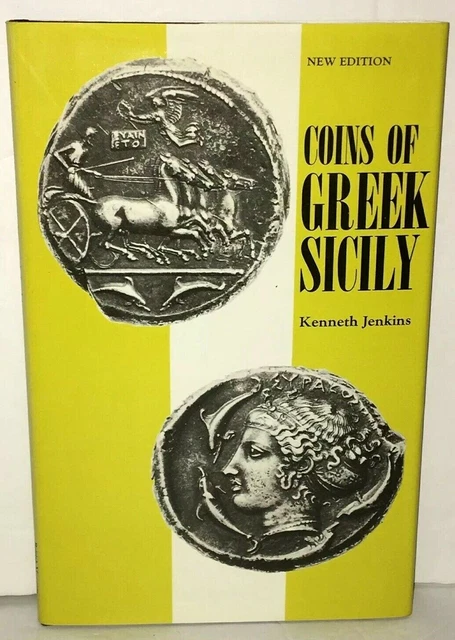 Coins of Greek Sicily by Kenneth Jenkins - Printed 1976 - Hardcover w/ DJ - Rare