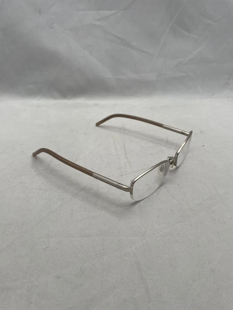 Burberry Eyeglasses 1157 1064 Frames Half Rim 52-17-135 Silver Brown Made Italy Burberry Women main image 3
