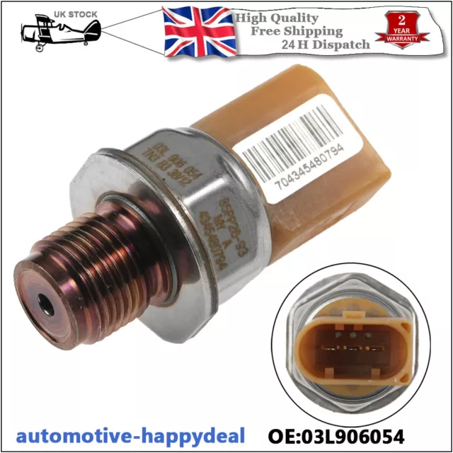 FUEL RAIL HIGH Pressure Sensor For AUDI SEAT SKODA VW 1.6 2.0 TDi