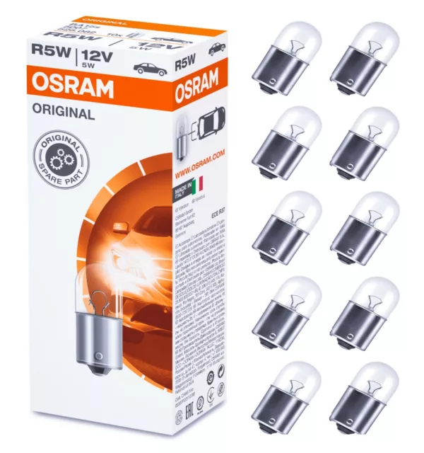 10x OSRAM R5W BA15s 12V 5W 5007 Kugelbirne Rücklicht Parklicht Kennzeichen Stop