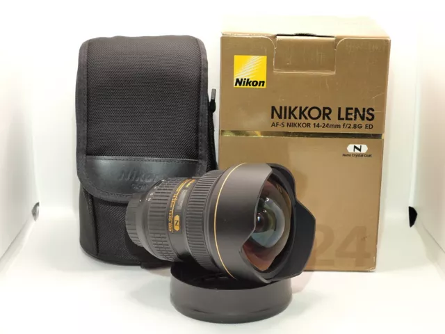 Nikon Nikkor AF-S 14-24mm f2.8 G SWM ED IF Lens with Box and Bag - Free Shipping