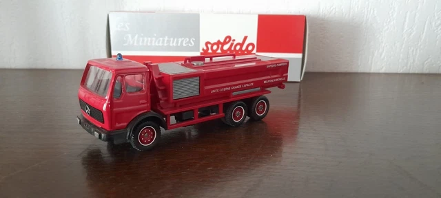 Tonka vintage - Grand camion de pompier métal échelle rouge aérienne