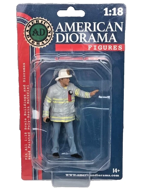 Figurine Pompier Américain - Poupée Vintage - Occasion