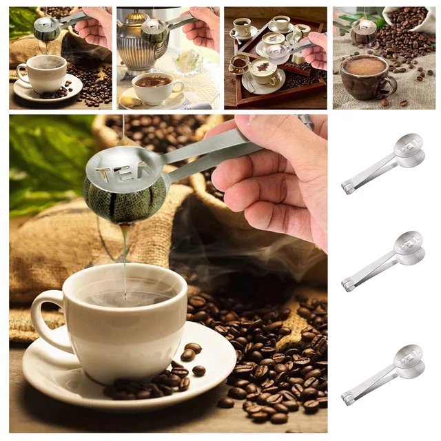 Stainless Steel Letter Clip Tea Bag Clip Spoon Lemon Clip Kitchen Food Clip Tea