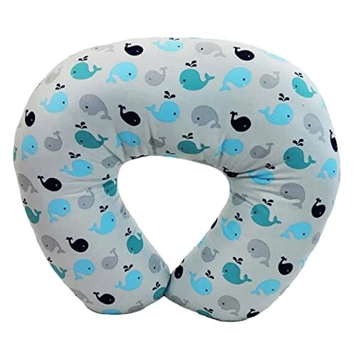 NurSit Basic Nursing Pillow and Positioner Whales Print 1 Count Pack of 1