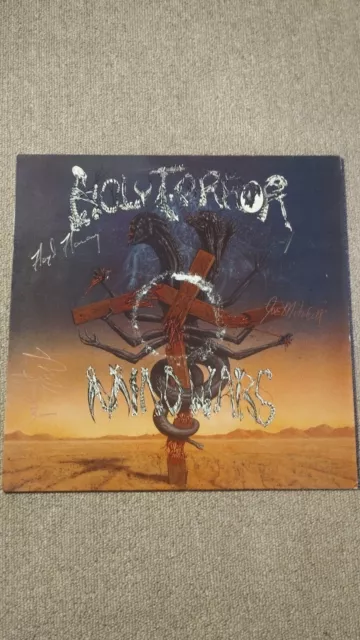 Holy Terror Mind Wars 12" vinyl LP Under One Flag FLAG25 SIGNIERT AUTOGRAMME